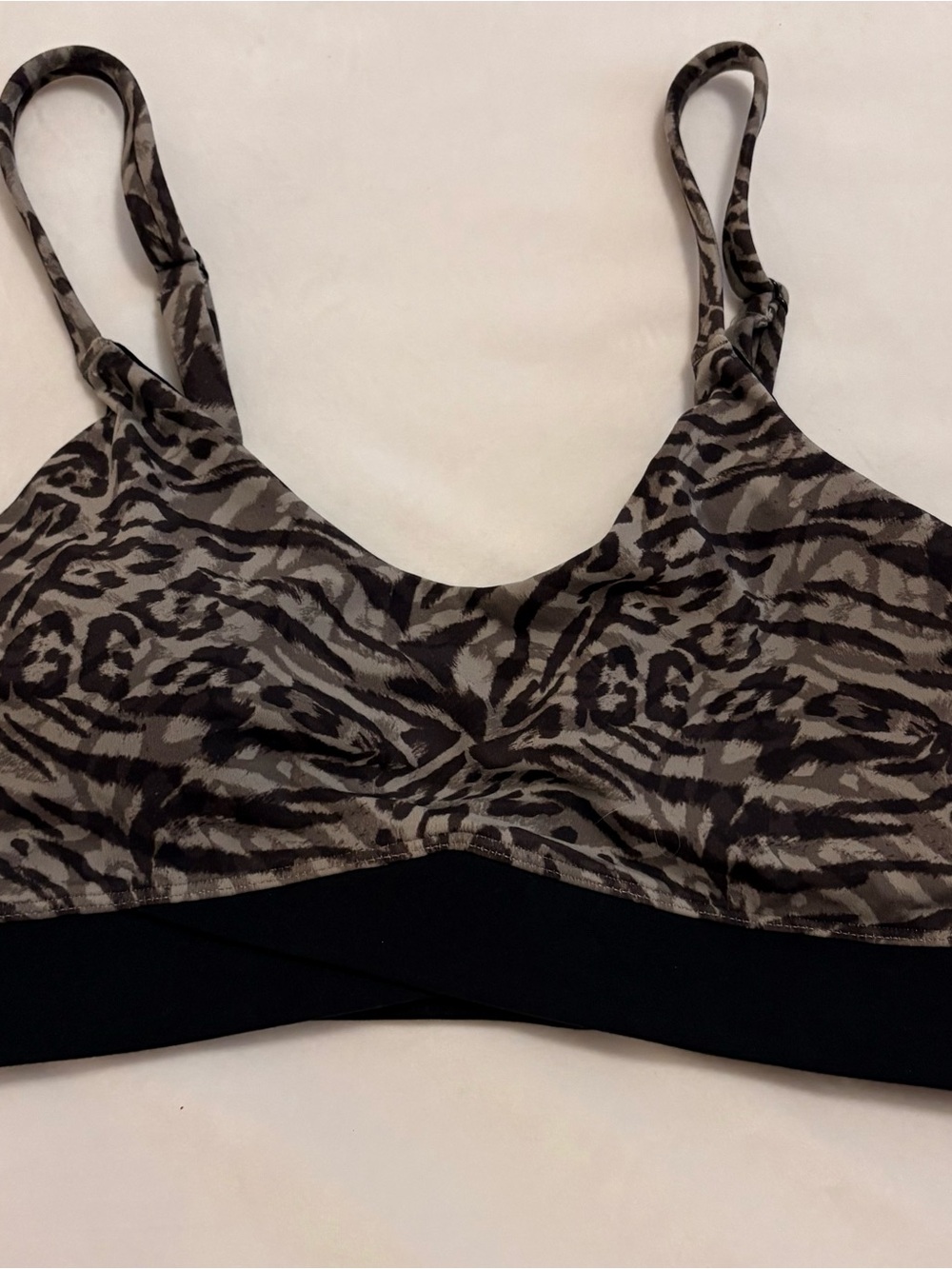 JoyLabJ Animal Print Bralette Medium NWT